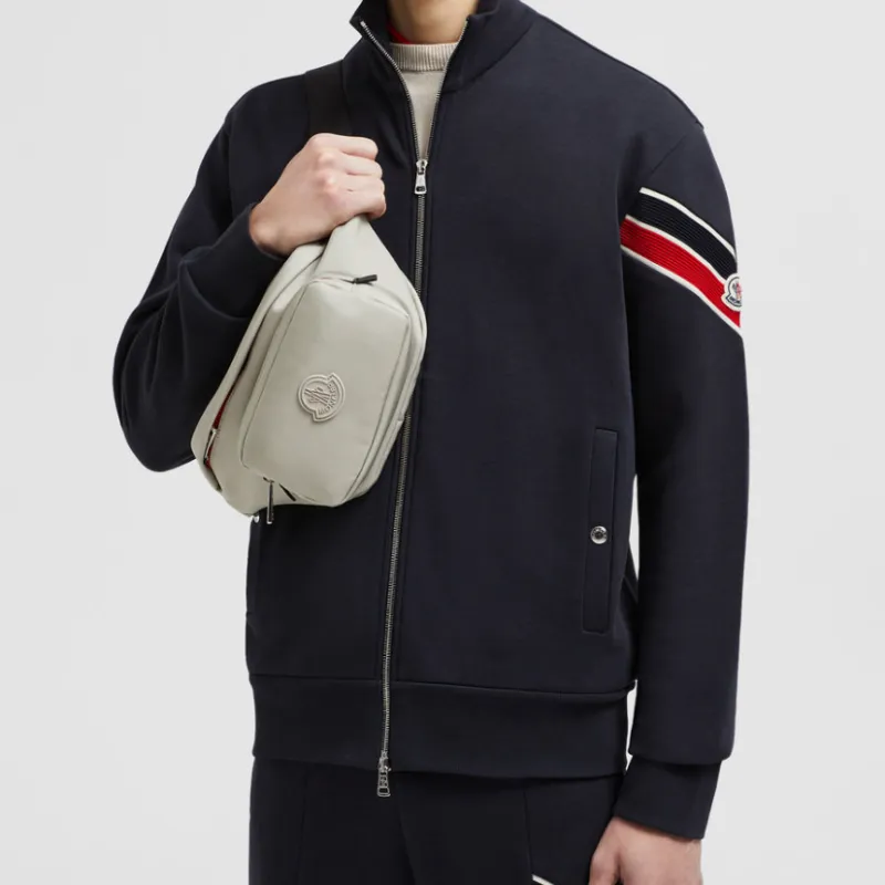 Moncler Logo Patch Zip Up Sweatshirt-2