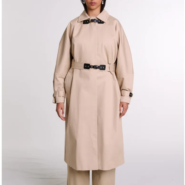 Maje Belted Trench Coat-4