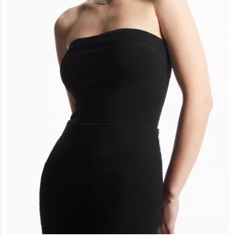 COS Strapless Tops Women's Black-3