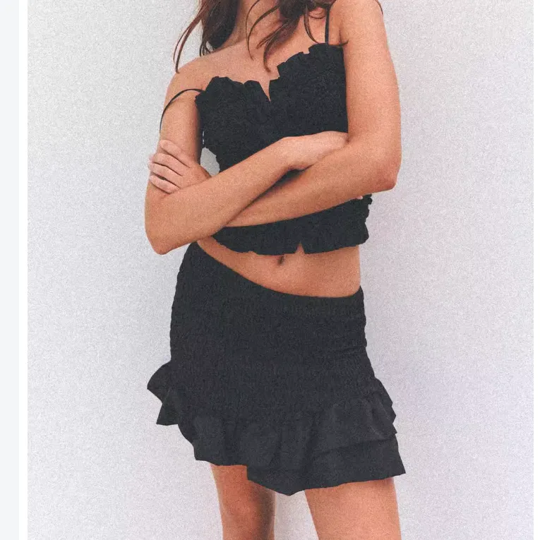 ZARA Casual Short Skirts Women's Black-4
