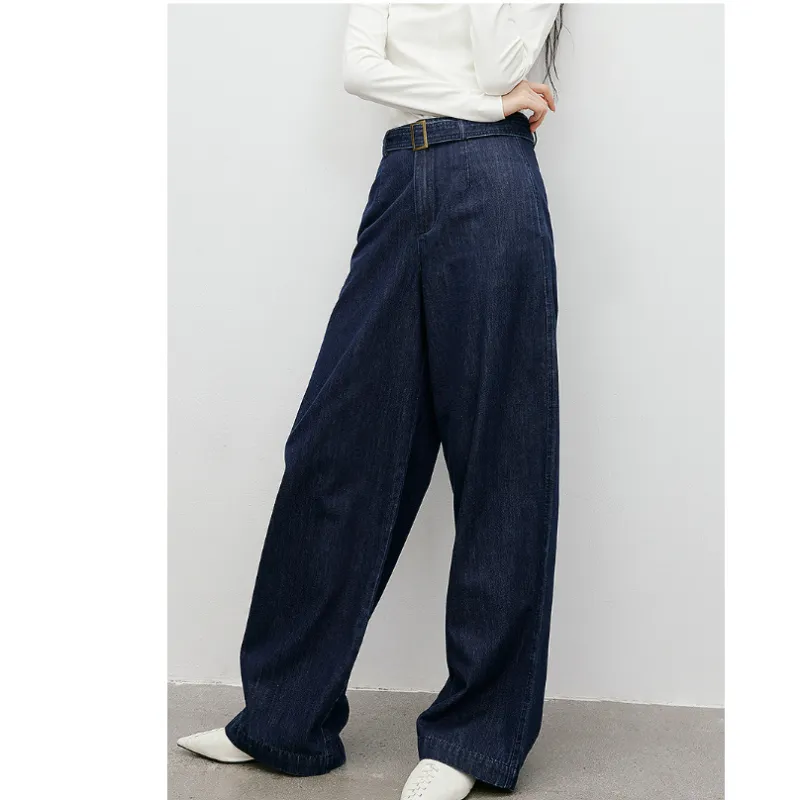 Hopeshow Jeans Women's Dark Denim Blue-1