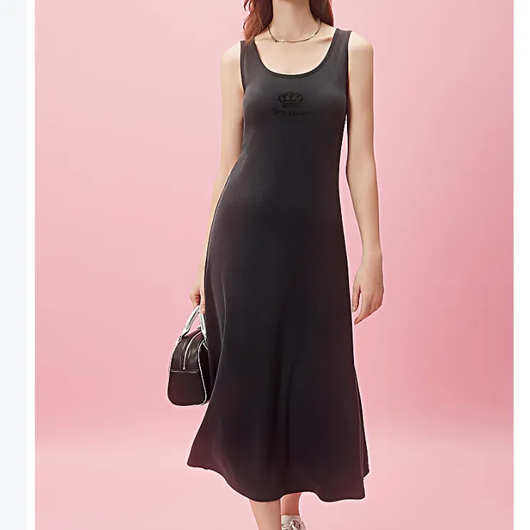 JUZI Sleeveless Dress Women's Dark Gray-3
