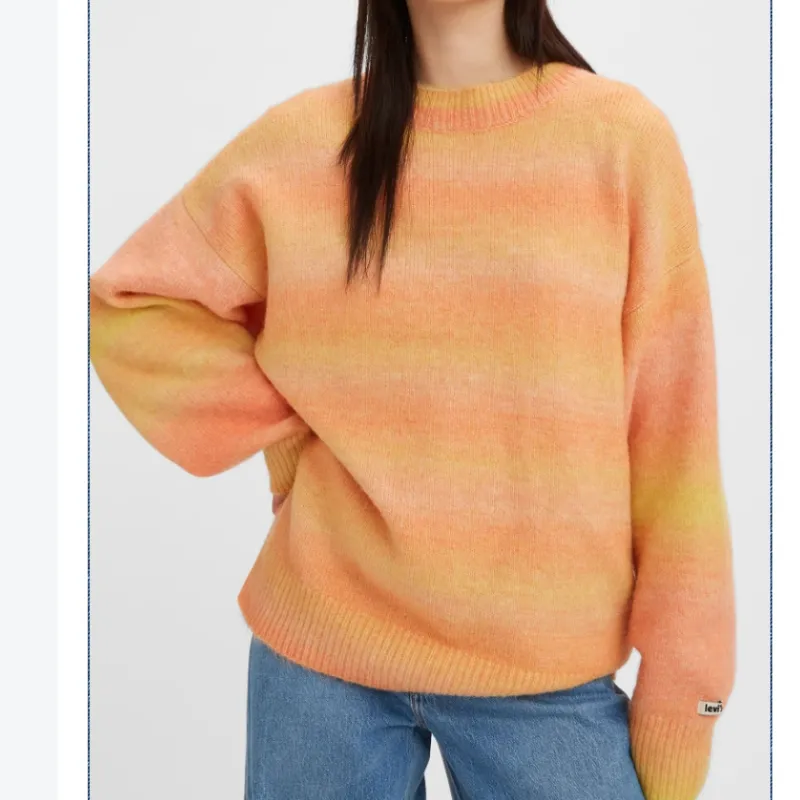 Levis Sweaters Women's Orange-2