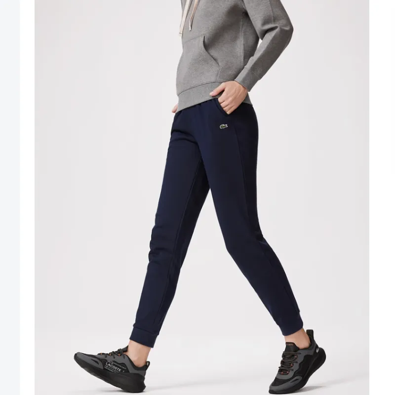 LACOSTE Casual Pants Women's Navy Blue-4