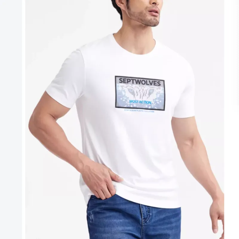 SEPTWOLVES T Shirt Men's Raw White-2