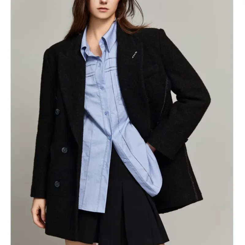 ELLE Coats Women's Black-1