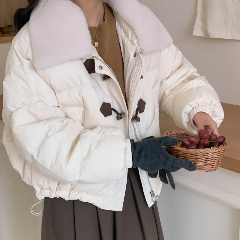 YAYA Fur Collar Down Jacket Women's-1