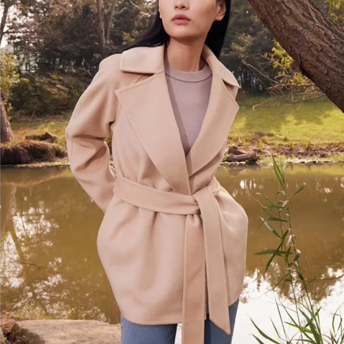 CLUB MONACO Coats Women's Camel-1