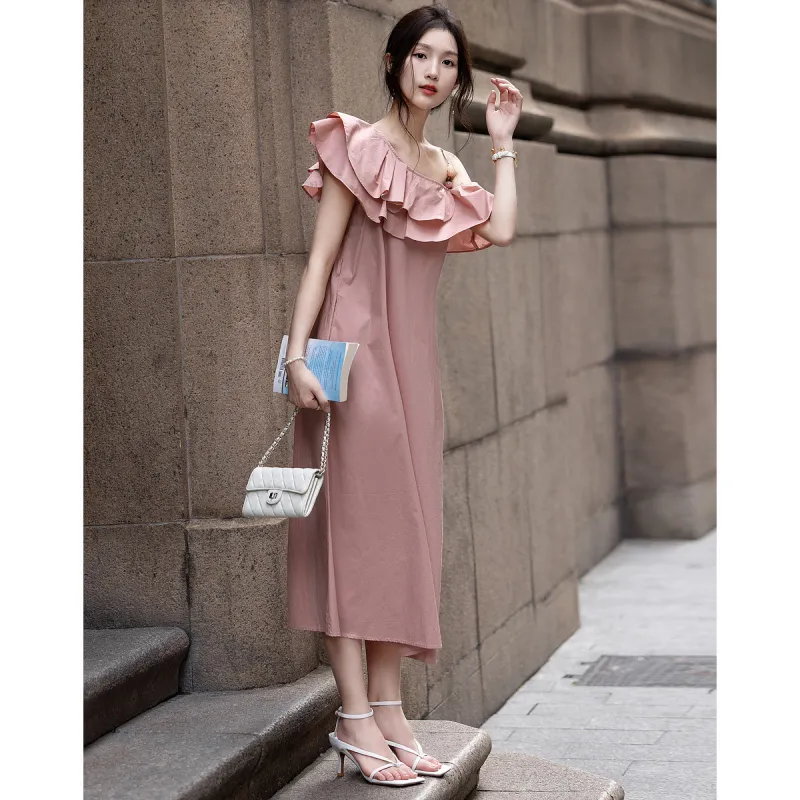 【dme】 Sleeveless Dress Women's Pink-4