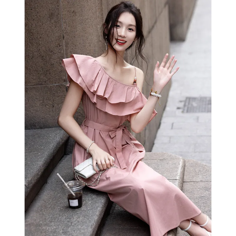 【dme】 Sleeveless Dress Women's Pink-3