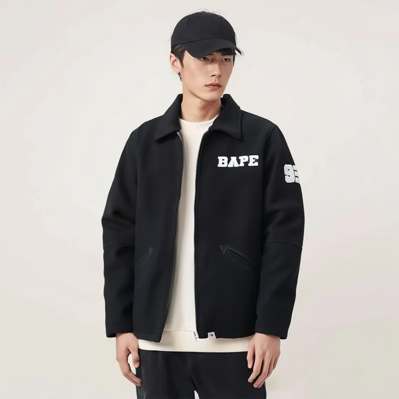 Bape Bape Melton Zip Jacket-1