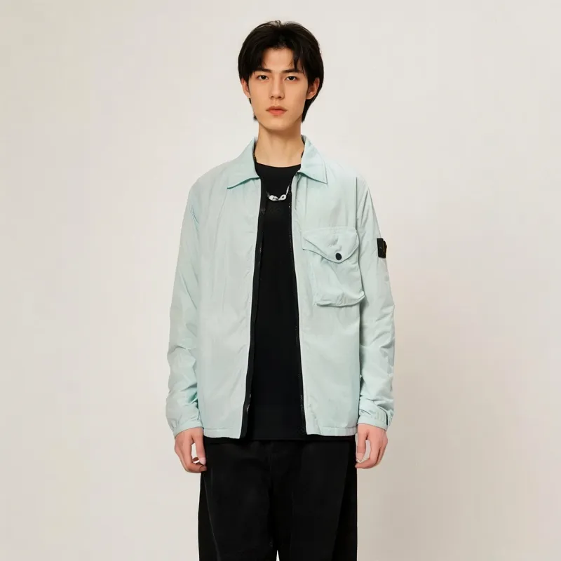 STONE ISLAND Jackets Men Mint Green-2