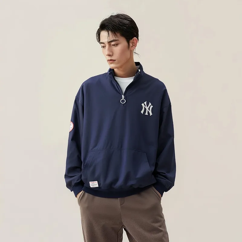 New Era Jackets Unisex Navy Blue-2