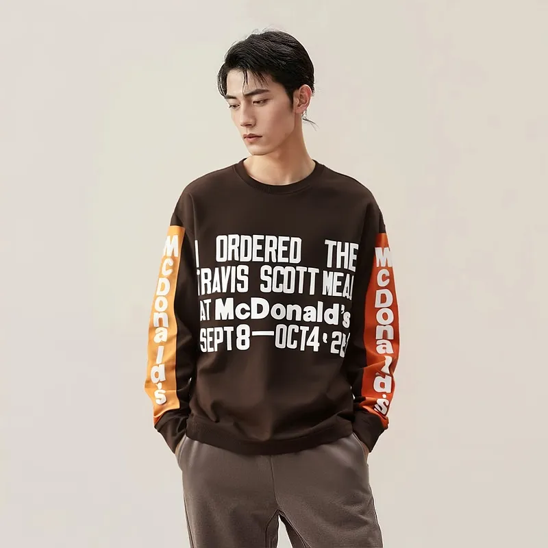 Travis Scott X CPFM 4 CJ Souvenir L/S T-Shirt Brown - POIZON