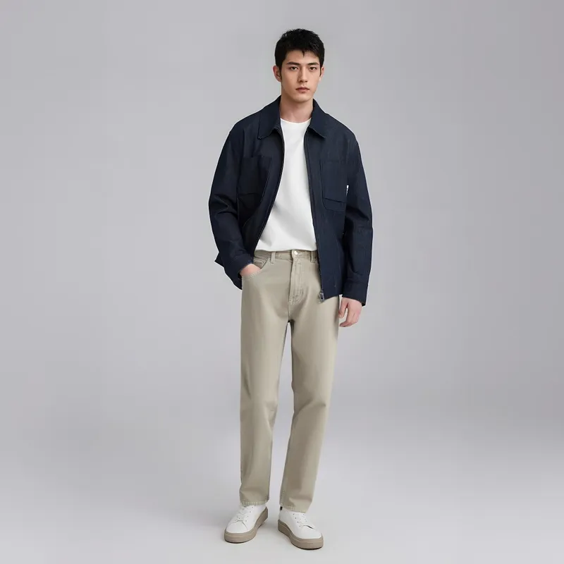 ZARA Jeans Men Green-2