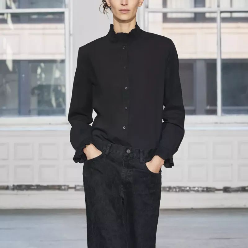 ZARA ZW Series Shirt Women's Black-3
