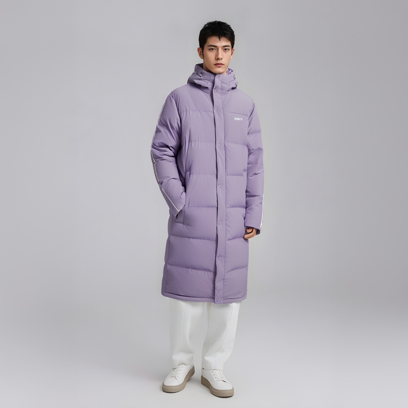NERDY 公式正規品 ネオ ダウンジャケット Light Purple NERDY Winter Down Jacket Asia Version Unisex Light Purple L
