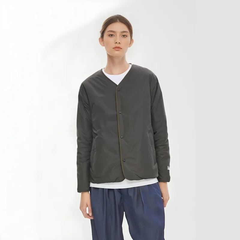 New Era Puffer Jacket Unisex Charcoal Black-5
