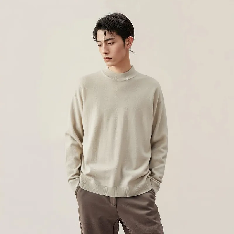 UNIQLO Sweaters Unisex Beige-2
