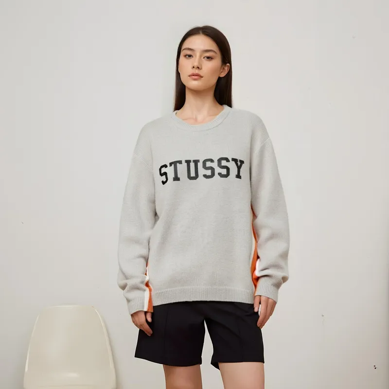 Stussy Contrast Stripe Crew-5