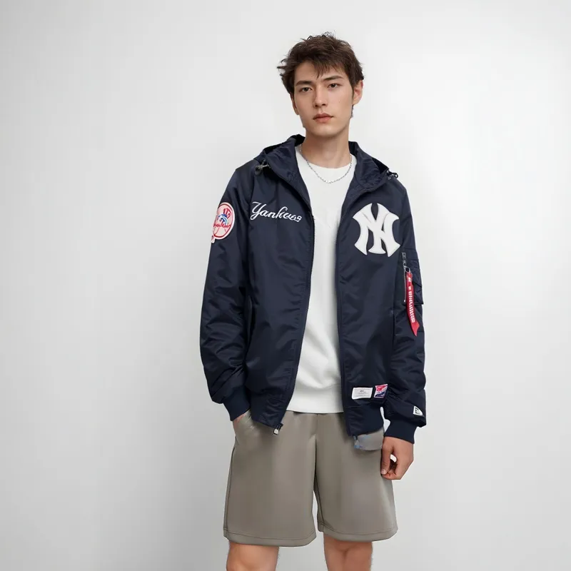 New Era x Alpha Industries FW24 Jacket Unisex Navy Blue-3