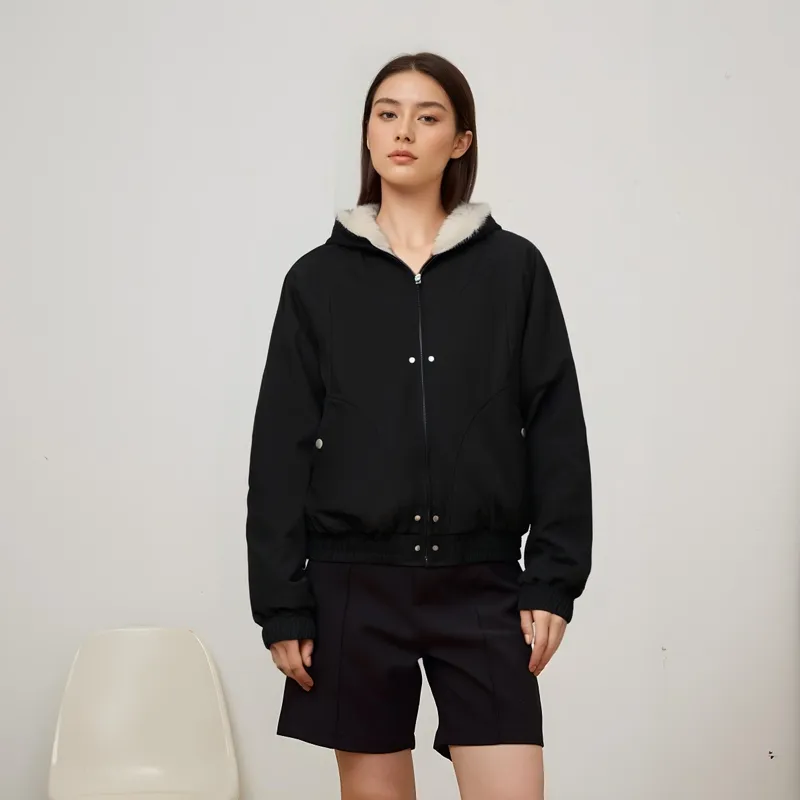 ONITSOP Warm Puffer Jacket Unisex Black-2
