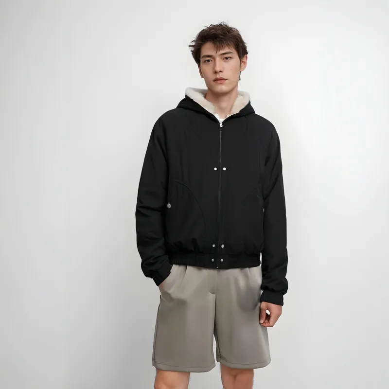 ONITSOP Warm Puffer Jacket Unisex Black-3