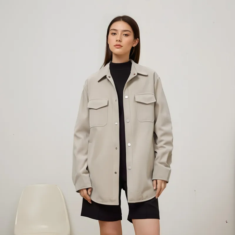 ZMOH Shirt Jacket Unisex Couple's-3