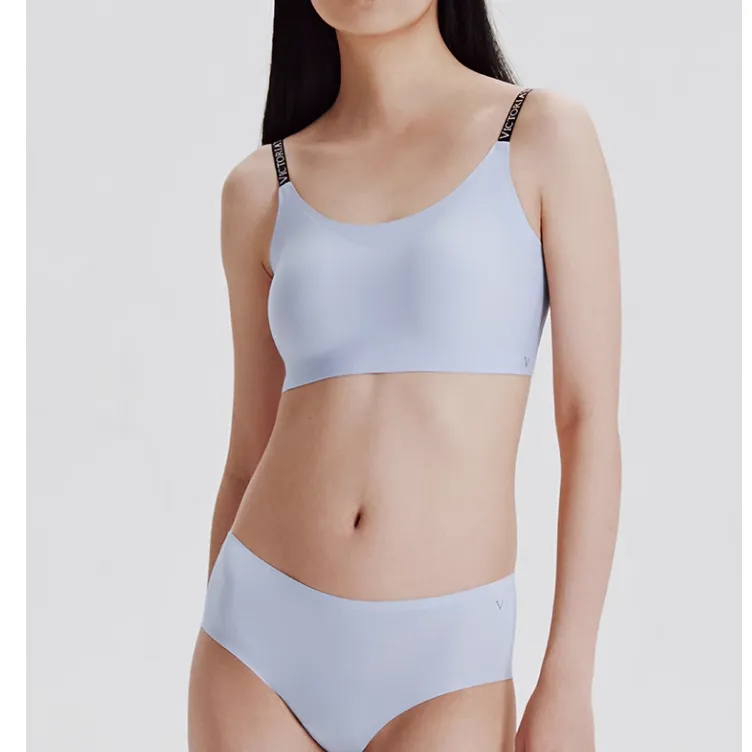 Victoria's Secret Jelly Strip Camisole Series Underwear Set Women's Flint Gray-1