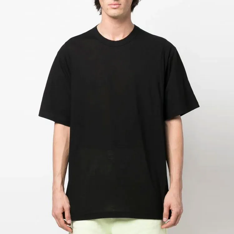Y 3 Drop shoulder Cotton T Shirt-1