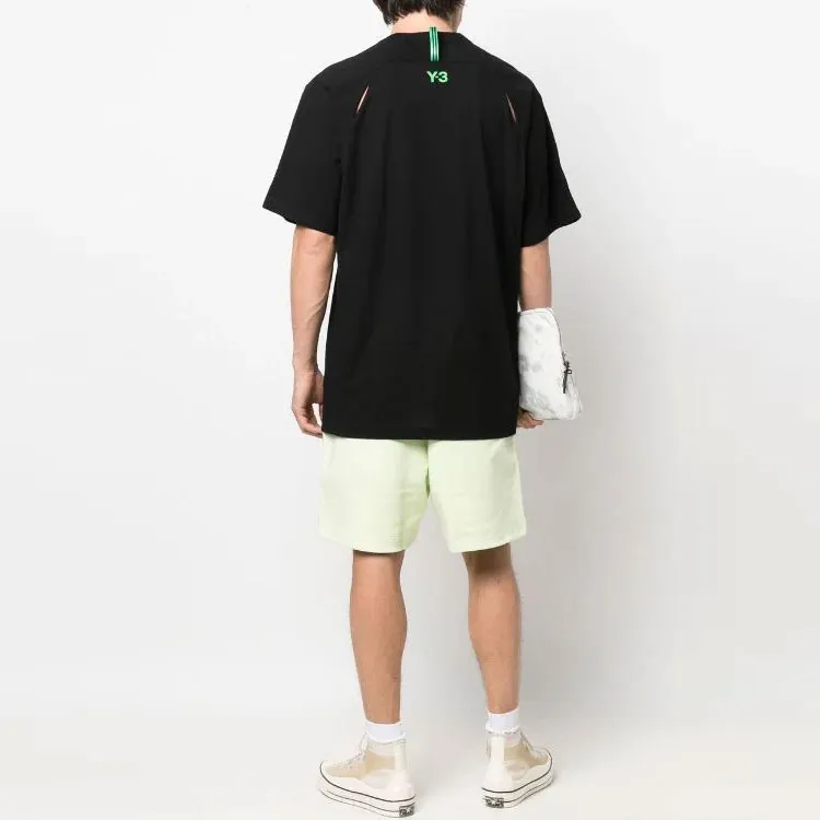 Y 3 Drop shoulder Cotton T Shirt-3
