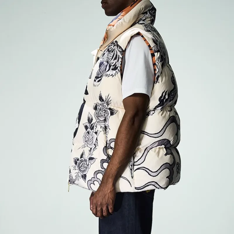 Ed Hardy x BRUNO FW24 Vest Men's Ivory White-2