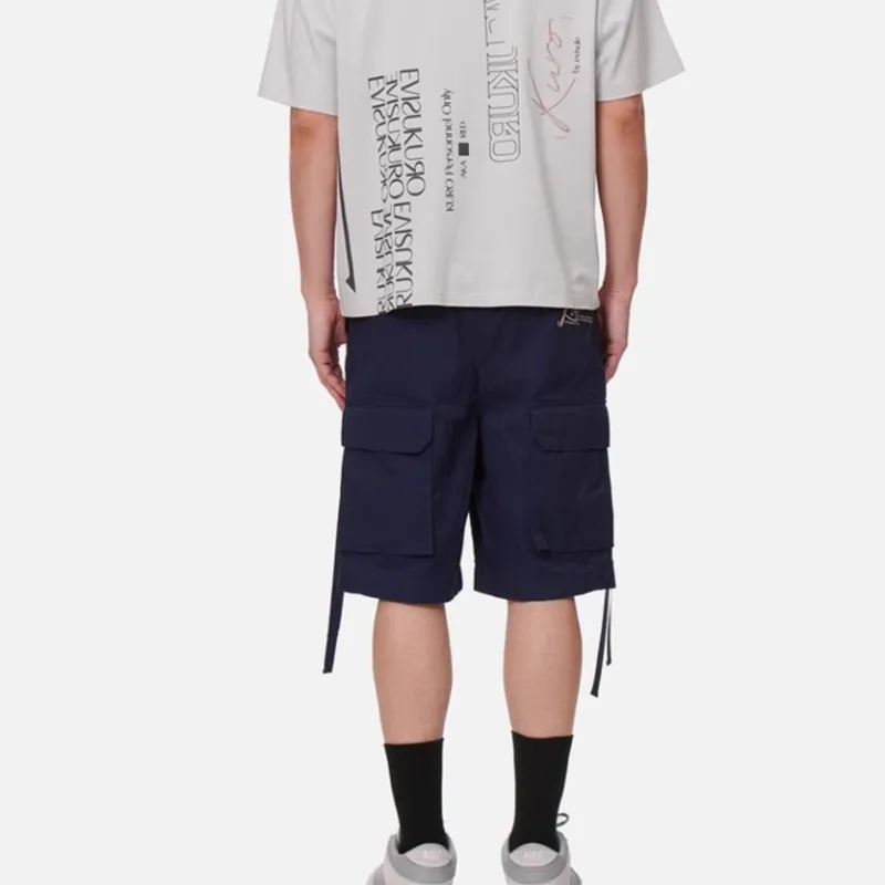 EVISU SS22 Shorts Men's Dark Blue-4