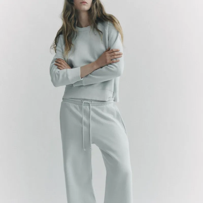 ZARA Sweatshirt Women's Light Blue-3