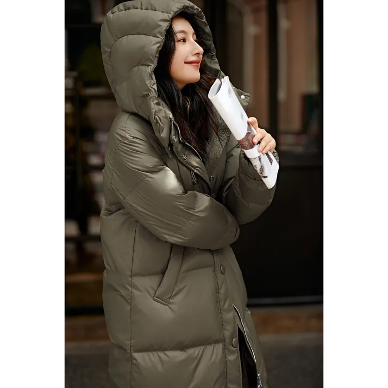Mo Han Yi Mei Down Jacket Women's Army Green-2