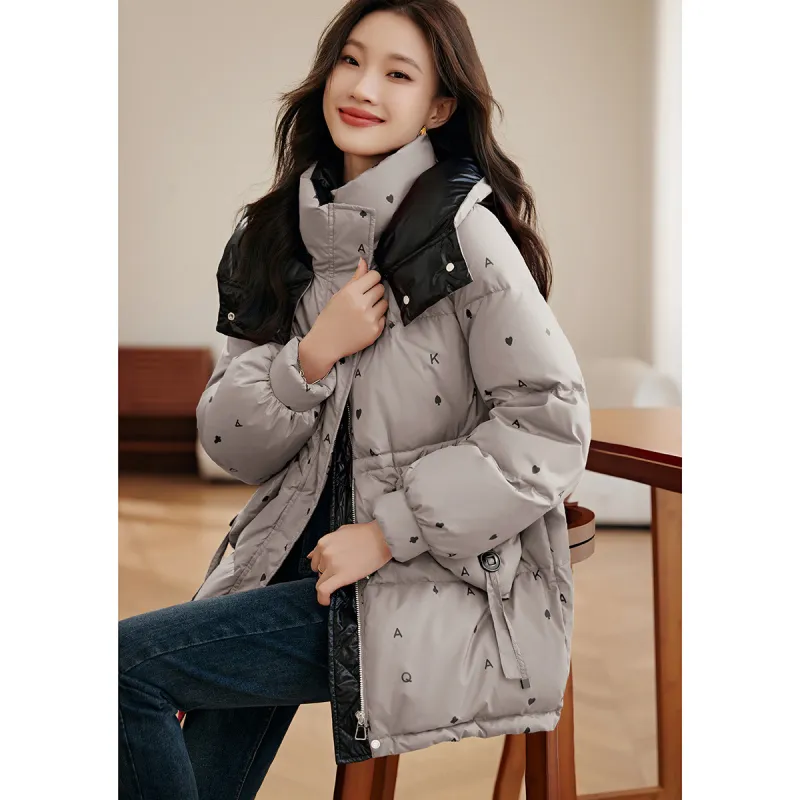 Mo Han Yi Mei Down Jacket Women's Khaki Gray-3