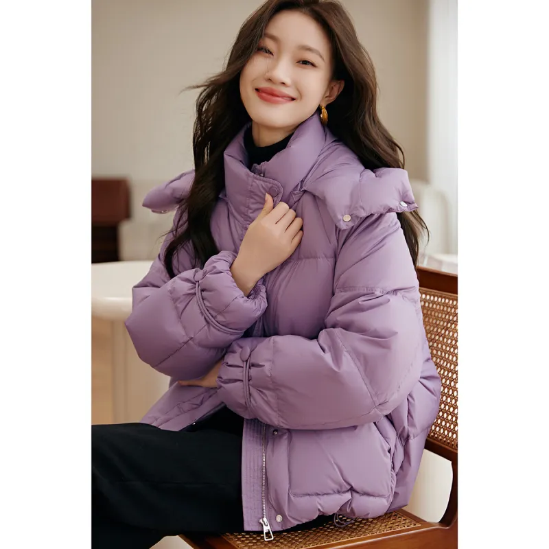Mo Han Yi Mei Down Jacket Women's Dark Purple-3