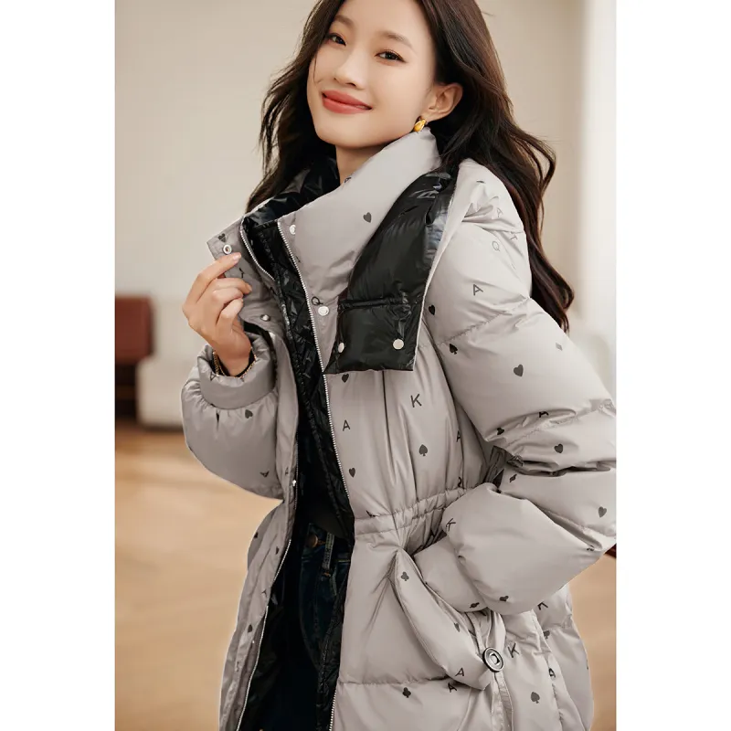 Mo Han Yi Mei Down Jacket Women's Khaki Gray-4