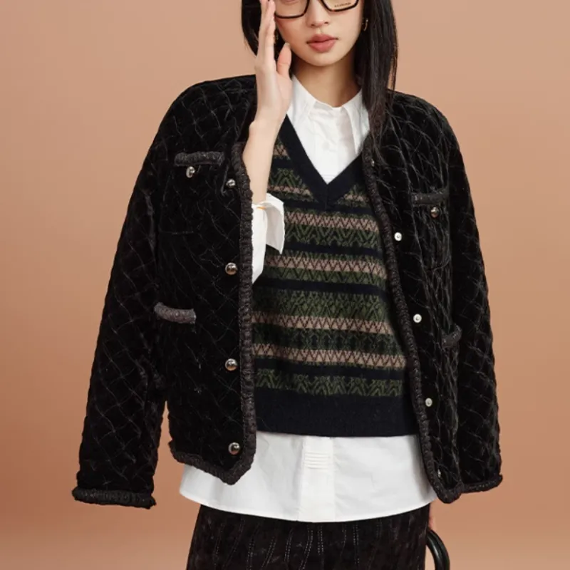 SHUXI Down Jacket Women's Night Feast Black-1