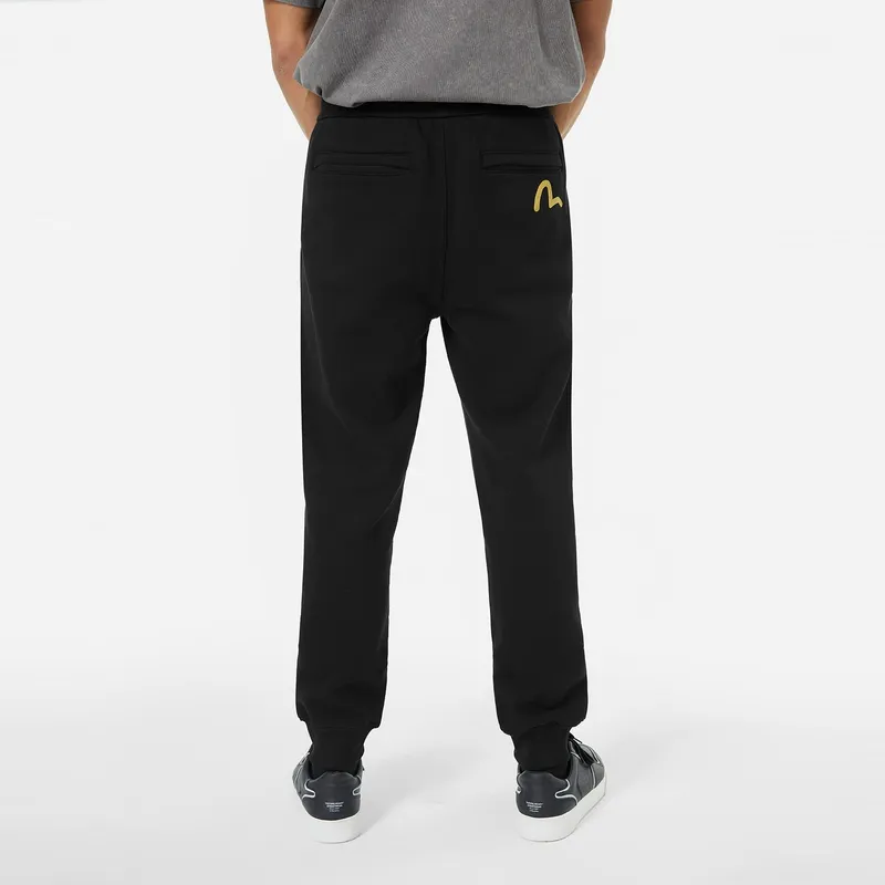 EVISU 2024 Fall And Winter Casual Pants Men's Black-2