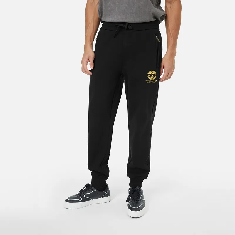 EVISU 2024 Fall And Winter Casual Pants Men's Black-3