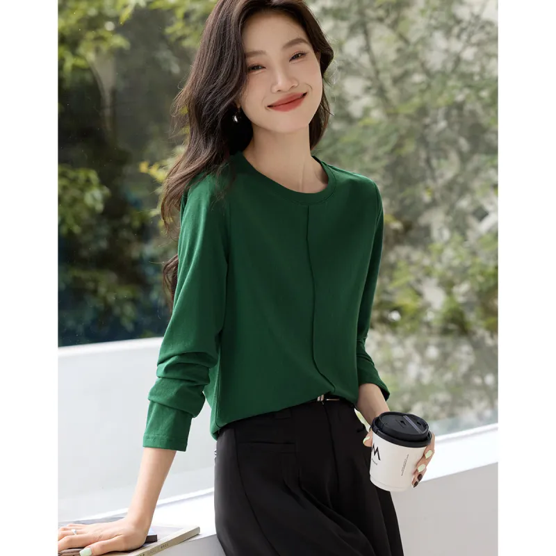 Mo Han Yi Mei Regular T Shirt Women's Green-6
