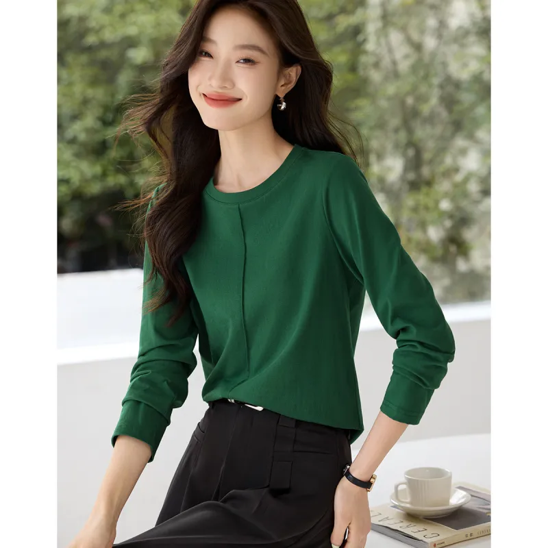 Mo Han Yi Mei Regular T Shirt Women's Green-2