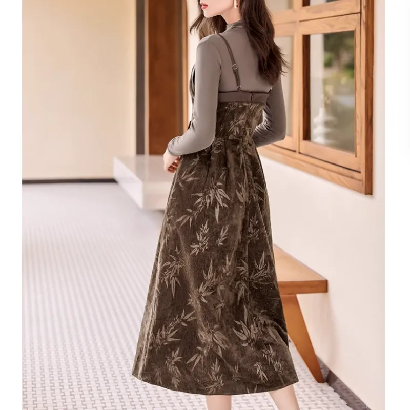 TOUCH Sleeveless Dress Women's Dark Brown-5