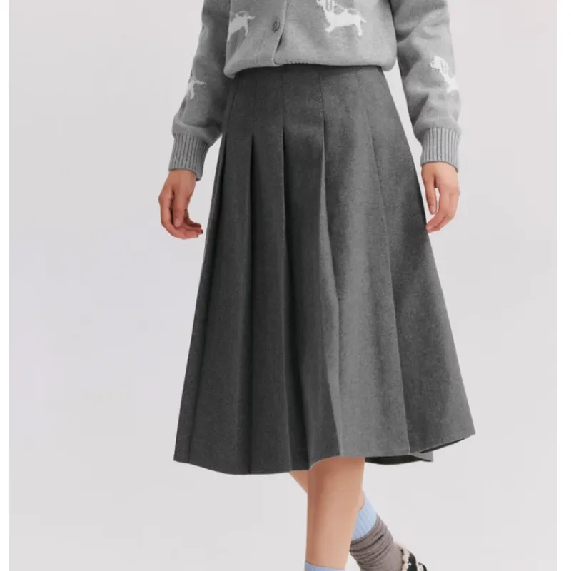SEM/R Casual Short Skirts Women's Gray Tone-5