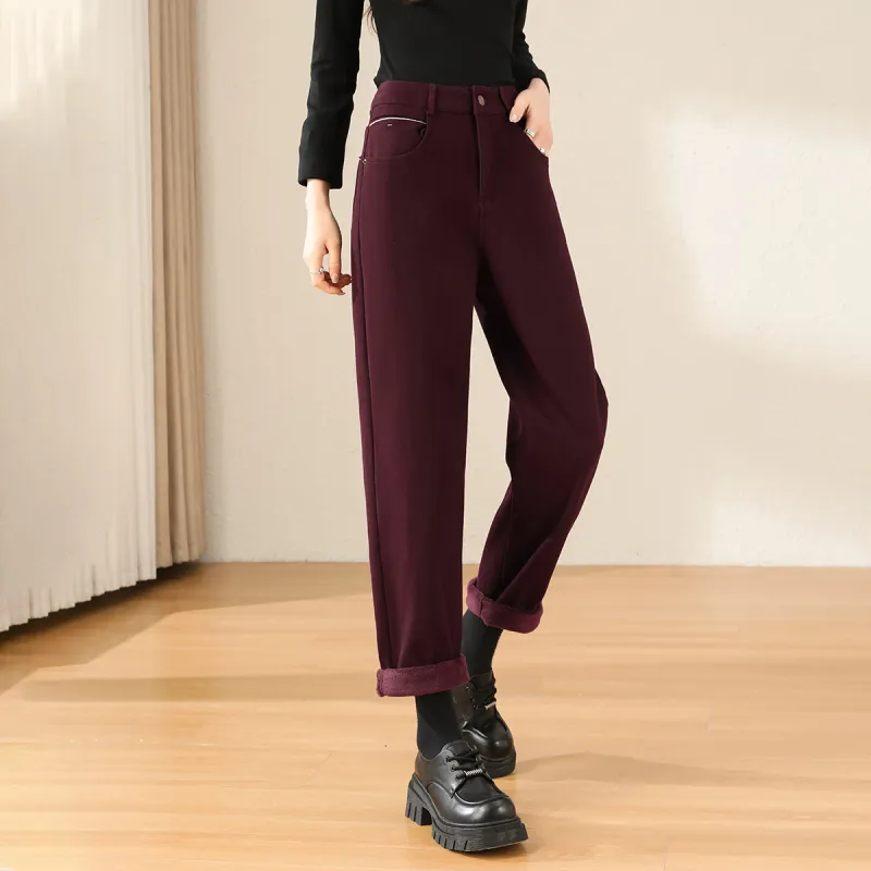 TERRE BLEUE Jeans Women's Red-5