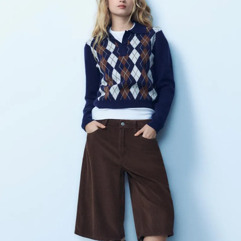 ZARA Sweater Women's Marine Blue-2