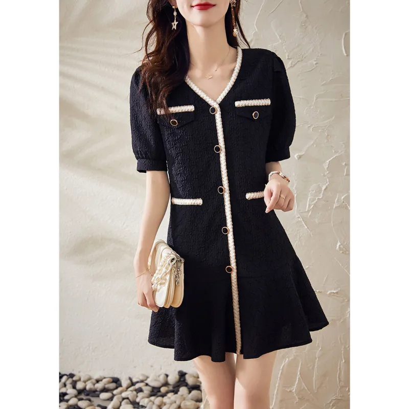 Still Quiet Short Sleeved Dress Women's White-2