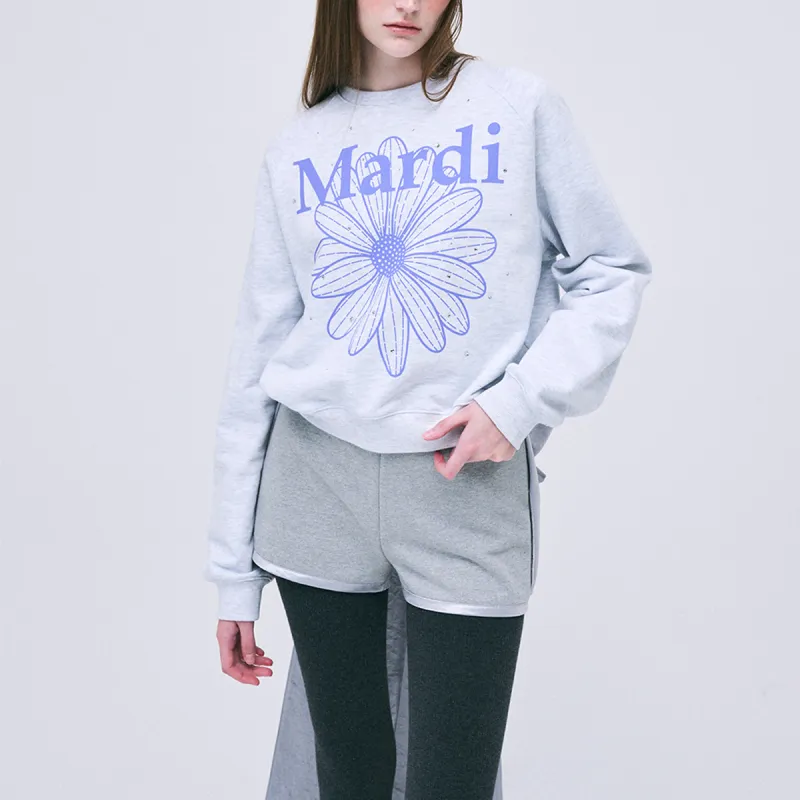 MARDI MERCREDI Sweatshirts Women's Gray/Purple-1