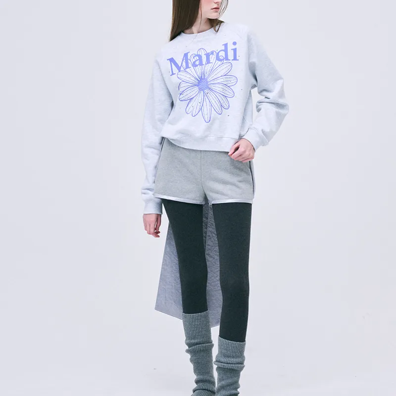 MARDI MERCREDI Sweatshirts Women's Gray/Purple-4